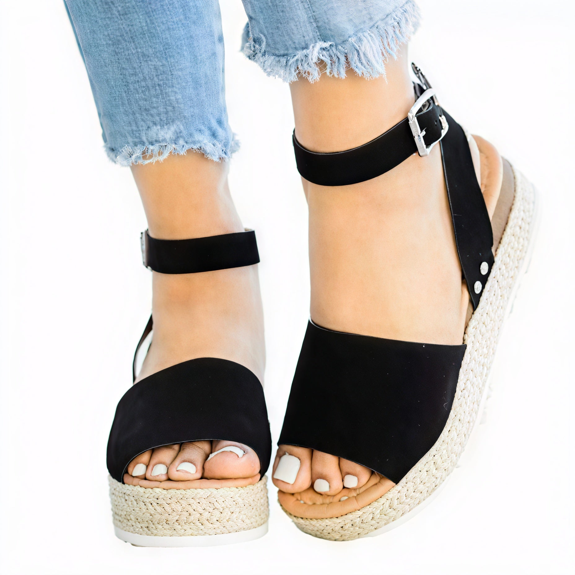 Platform Espadrille Sandaler til Kvinder med Ankelrem og Åben Tå – Ideel til Sommer og Casual Elegance-83252-07c80f2b-94d3-4bb8-98fb-03a71921d25d