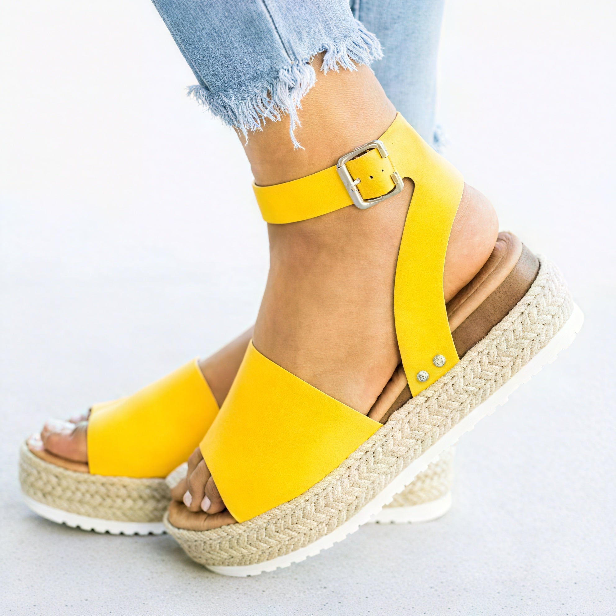 Platform Espadrille Sandaler til Kvinder med Ankelrem og Åben Tå – Ideel til Sommer og Casual Elegance-83252-3a549f54-02f3-4e40-85ab-5bf585de8fe6