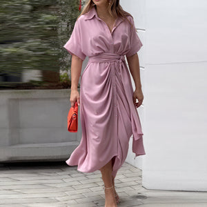 Lucille | Elegant High-Waist Flounce Collar Dress for Everyday Style - Image 6