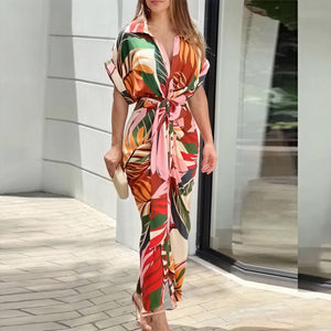 Lucille | Elegant High-Waist Flounce Collar Dress for Everyday Style - Image 3