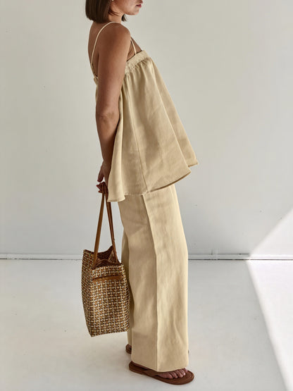 Norideen Dame Todelt Sæt – Afslappet Pasform, Tynde Stropper, Vide Ben-83288-df9d0fa4-5c83-45b5-9c0a-69e527f5fd64