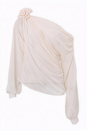 Kvinder Kjole – Off-Shoulder, Rosendetail, Elegant Aftenstil-83303-a242b138-3f10-475e-9d03-0dfcef40296e