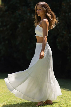 Sommer Sæt - Crop Top & Maxi Nederdel