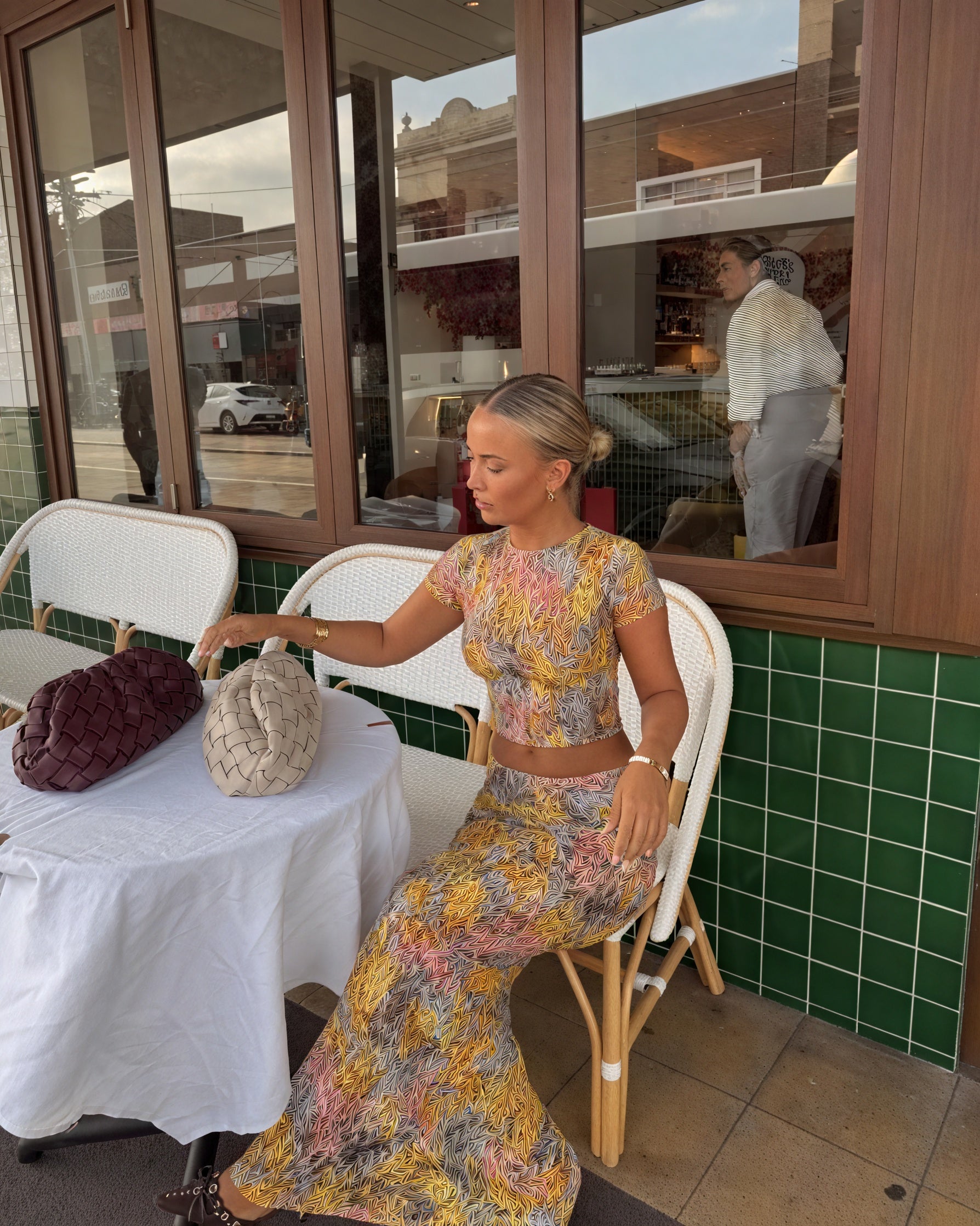 Kvinder Todelt Blomstret Sæt – Crop Top & Maxi Nederdel, Unikt Print-83559-6dba7c4c-8bf4-43d2-8f3f-9612af9fb6d2