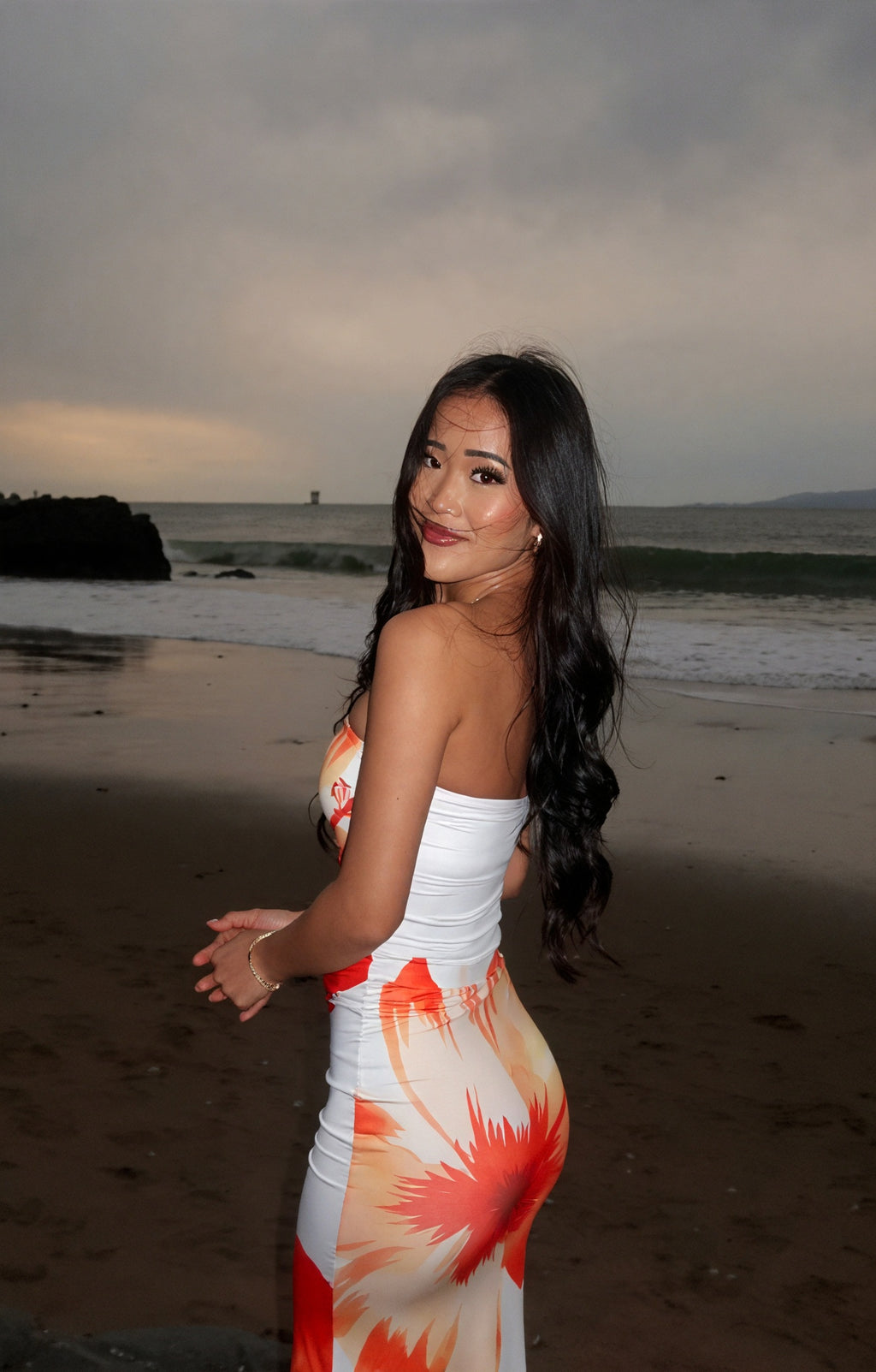 Dame Kjole – Stropløs Blomstret Bodycon Sommerkjole-83576-10677751-8a41-429b-a1ef-a168c9c1ec17