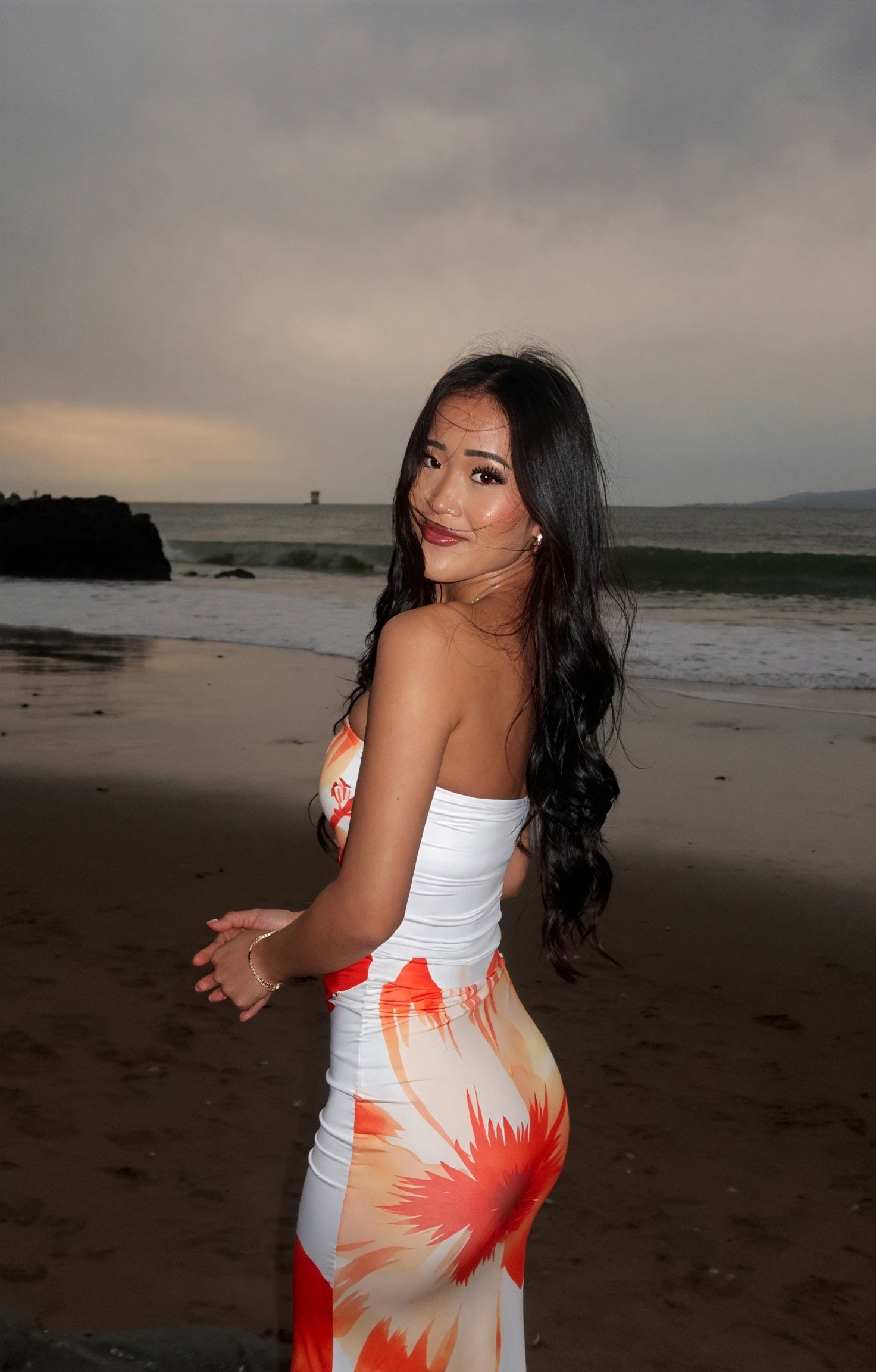 Dame Kjole – Stropløs Blomstret Bodycon Sommerkjole-83576-10677751-8a41-429b-a1ef-a168c9c1ec17