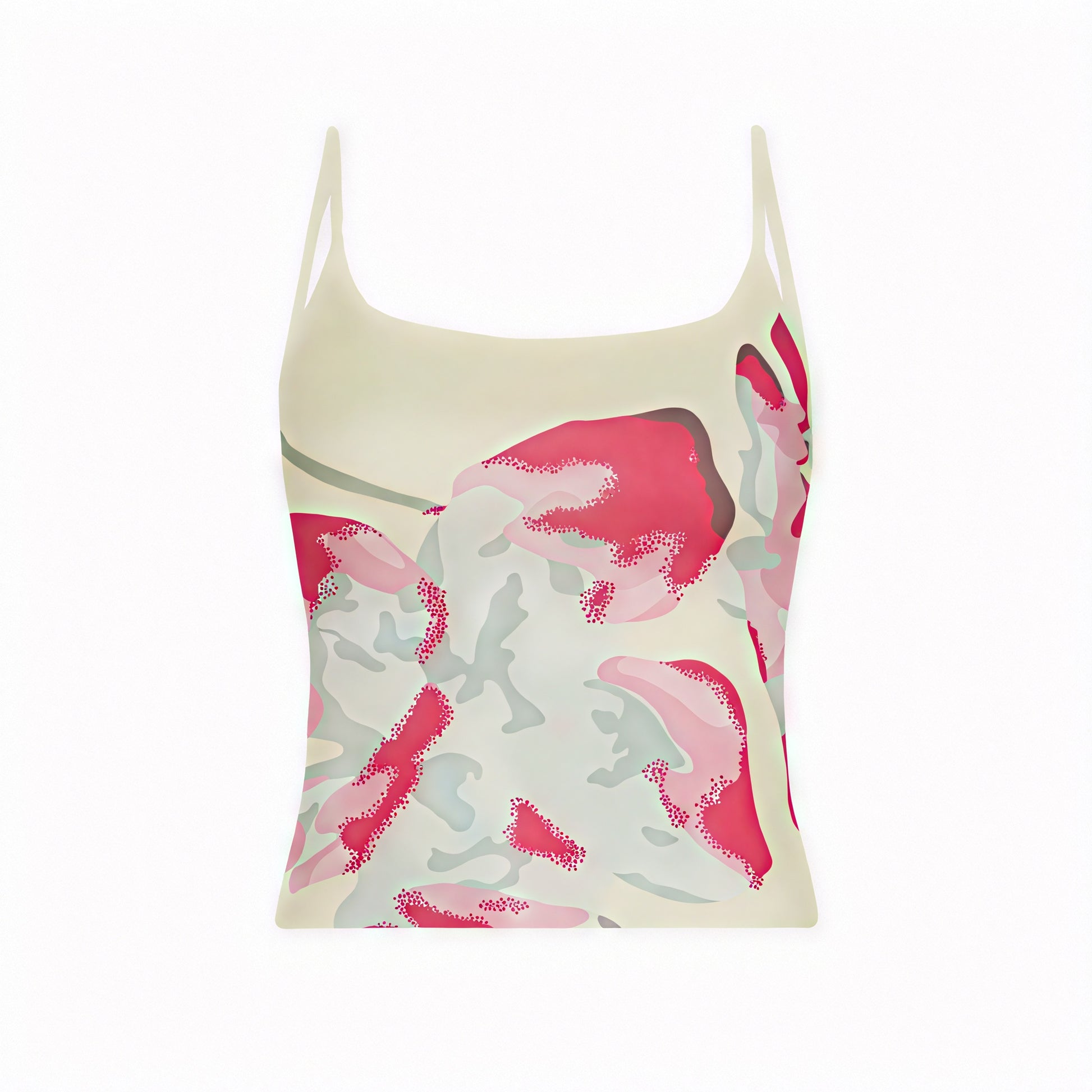Dame Kjole – Blomstret Top, Spaghetti Stropper, Ruched Asymmetrisk Skørt, Norideen-83580-e654a0a1-c5f9-4f5e-9b87-de58b004de70