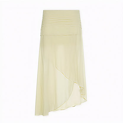 Dame Kjole – Blomstret Top, Spaghetti Stropper, Ruched Asymmetrisk Skørt, Norideen-83580-394355c1-9b5e-4fa0-bdfb-832a5474debf