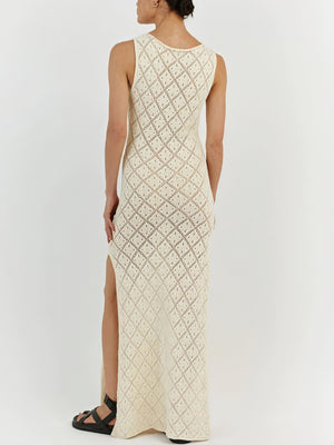 Women's Sleeveless Maxi Knit Dress – Open Knit Design-83712-05b7fa5f-addc-4a43-b0e5-c16204c9f6ac