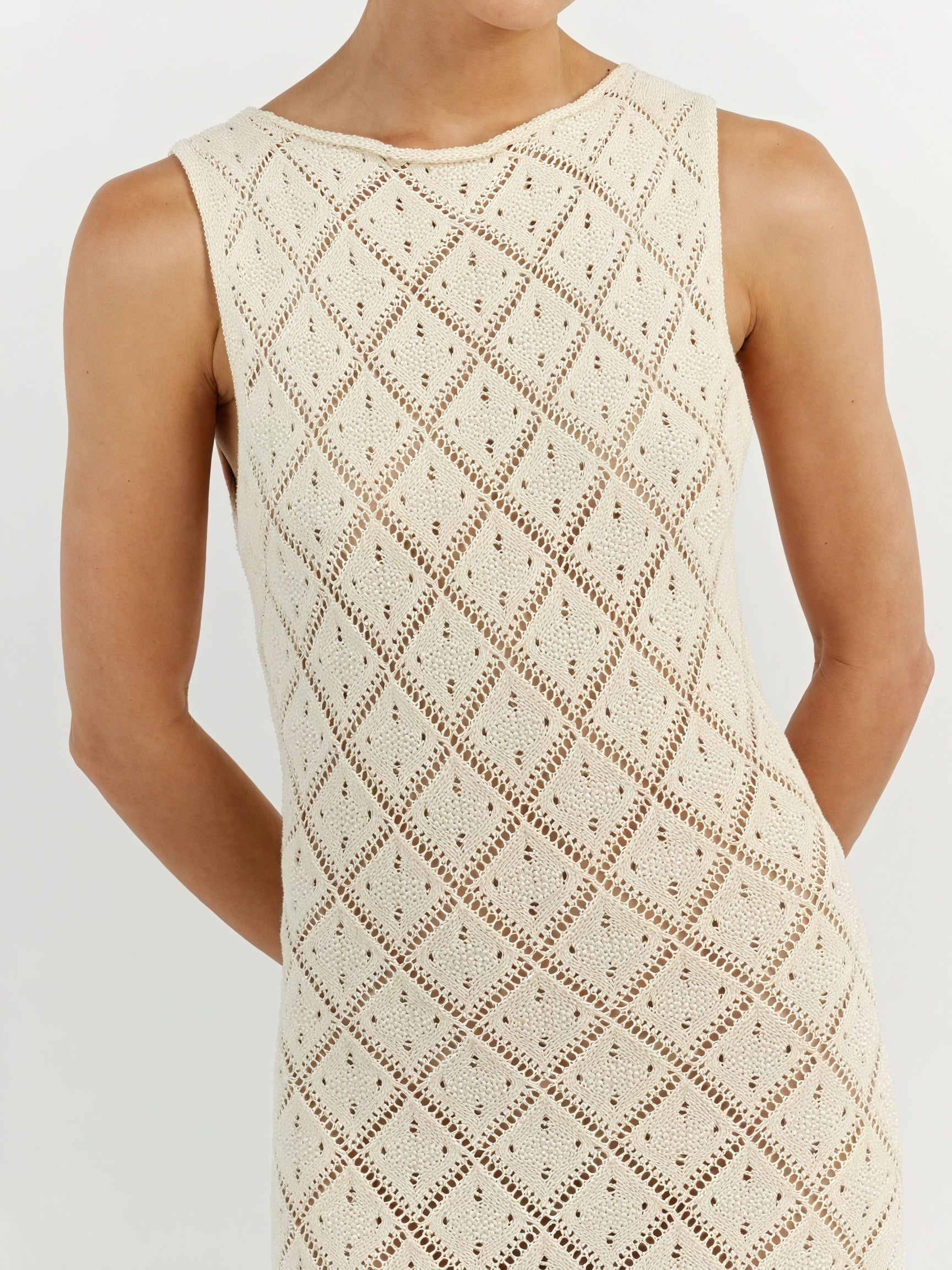 Women's Sleeveless Maxi Knit Dress – Open Knit Design-83712-cdf48d5b-77b5-4035-8e36-45266b86153b