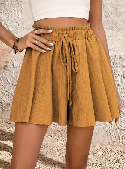 Højtaljede A-formede shorts