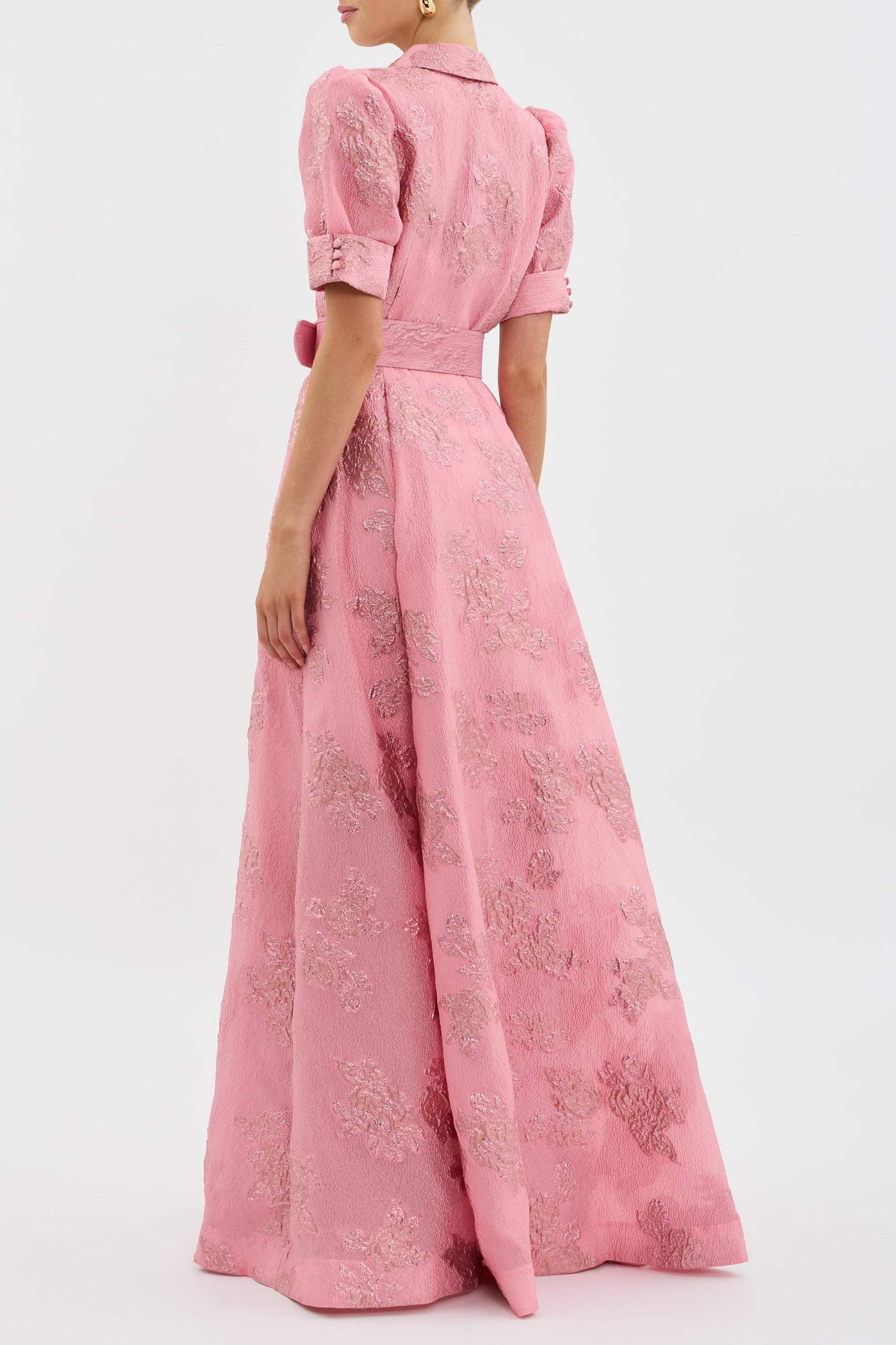 Penny | Elegant Floral Maxi Dress with Belt - Image 2