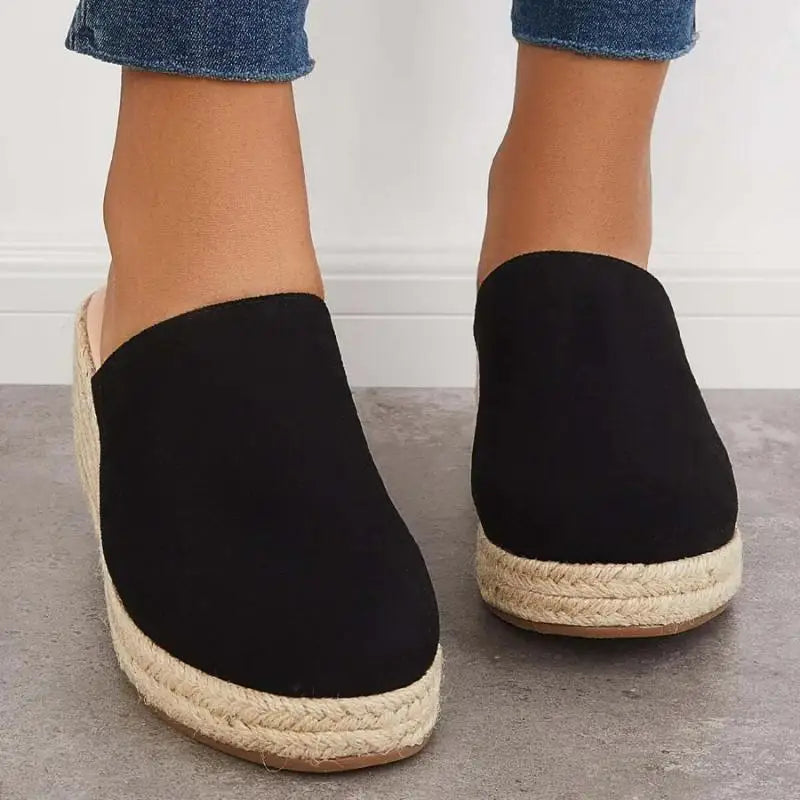 Dame Ruskindssko Kilehæl – Espadrille, Slip-on Design, Norideen-83367-9141cc36-8047-417d-a4d9-a27cb923c1b2