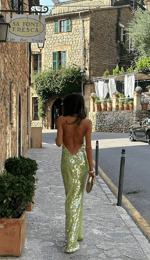 Norideen Dame Maxi Kjole – Pailletudsmykket med Spaghetti Stropper-83278-940b4118-5a3a-475f-aa60-53e5016d58c2