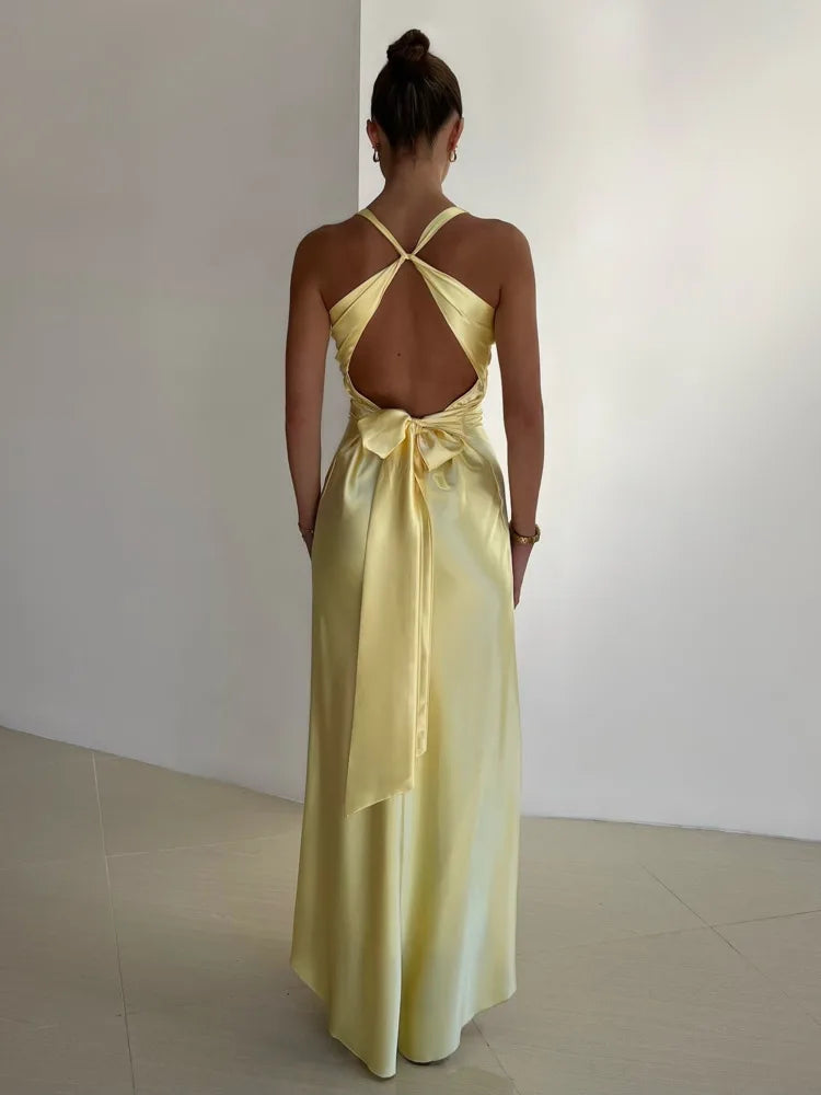 Lydia | Elegant Sleeveless V-Neck Maxi Dress for Special Occasions - Image 2