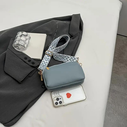 Crossbody Taske med Geometrisk Detalje