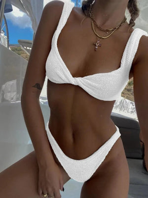 Bikini Sæt med Twist Detalje