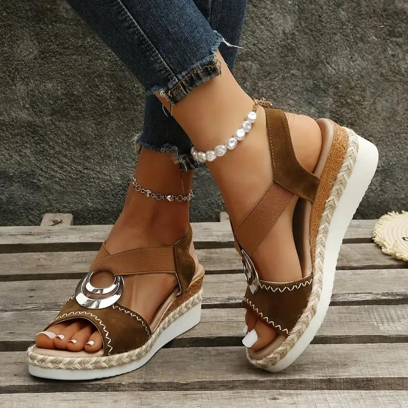 Boheme Sandaler med Kilehæl & Rem