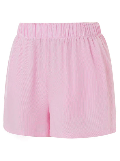 Herre Shorts – Stribet Bomuld, Elastiklinning, Afslappet Stil-81738-b1e43884-e248-43a4-9ed5-7d9b710c70a6