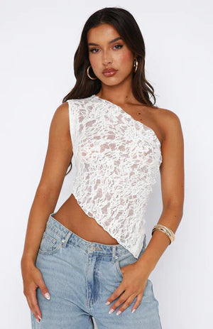 Dame Kjole – Asymmetrisk Én Skulder Blonde Kjole, Feststil-83517-b7cba10d-9b9e-4ef9-bcfc-e3b6adc1edb7
