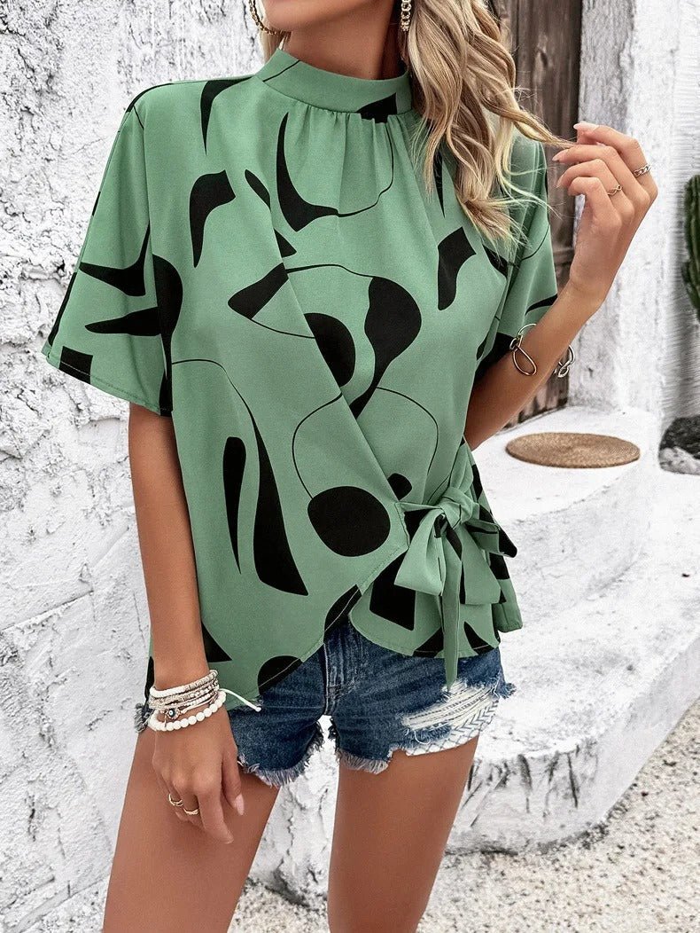 Abstrakt Top med Slips