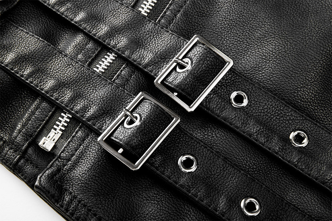 Jessica Timeless bikerjakke i imiteret læder