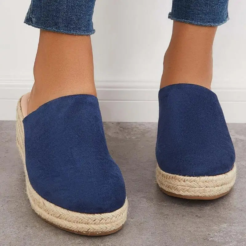 Dame Ruskindssko Kilehæl – Espadrille, Slip-on Design, Norideen-83367-c5b7b9a8-21a4-43a1-b96d-9bc654c82470