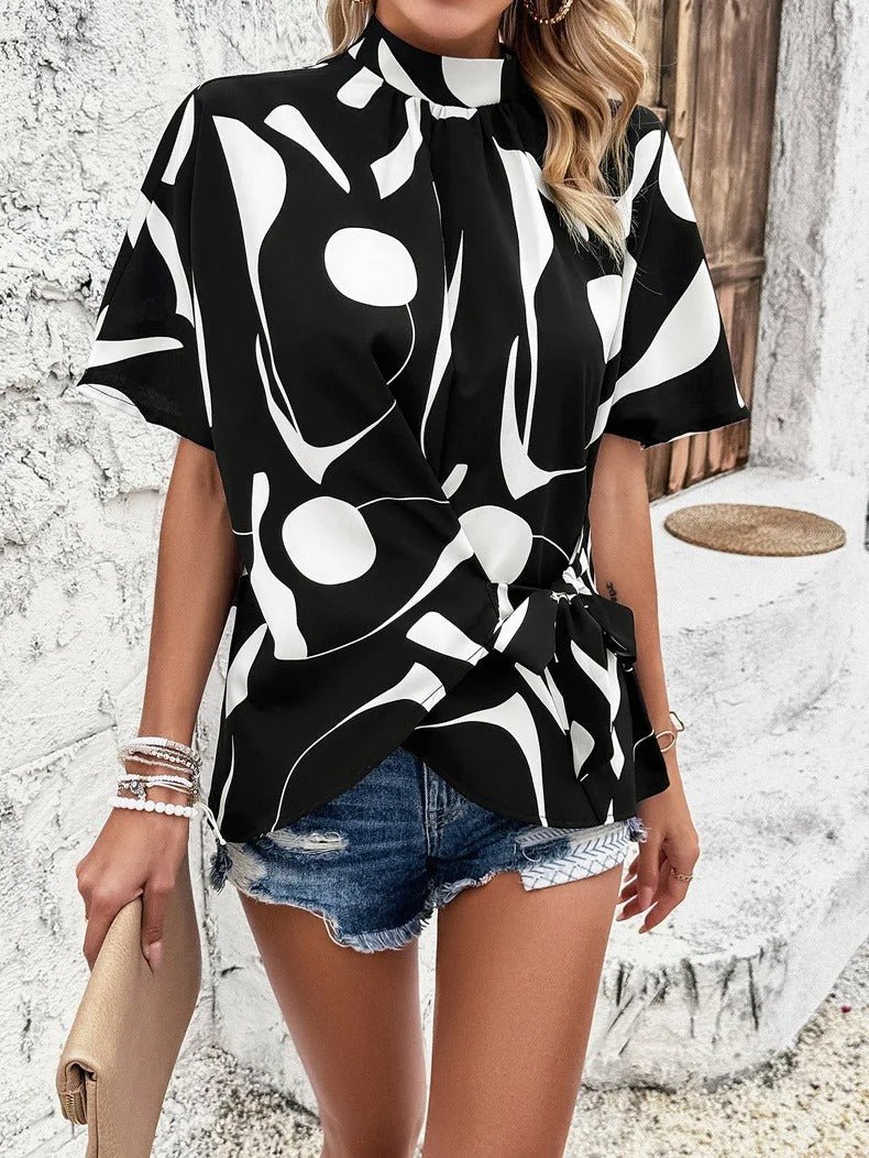 Abstrakt Top med Slips