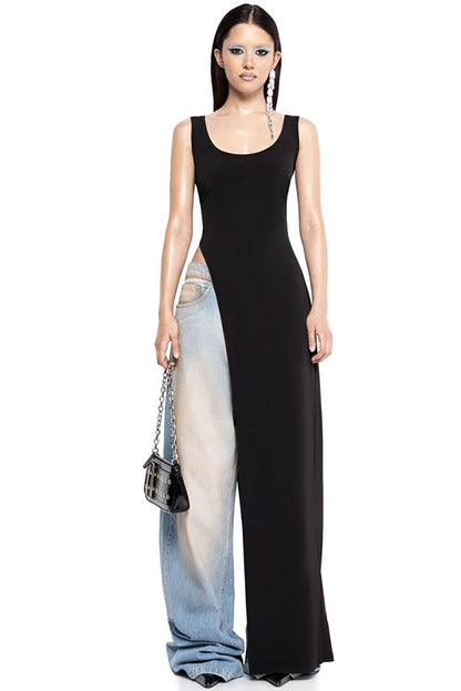 Moderne Top - Asymmetrisk Kant & Slids