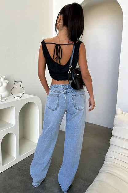 Moderne Kort top | Draperet cowl-krave og asymmetrisk kant | Sommer