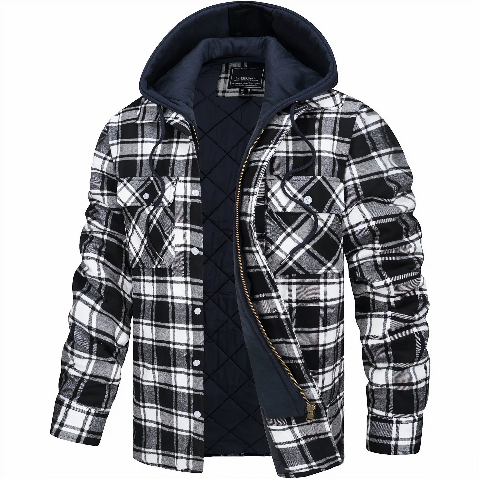 Christoph | Herren Kapuzen-Karohemdjacke für den Winter - Elle Zürich