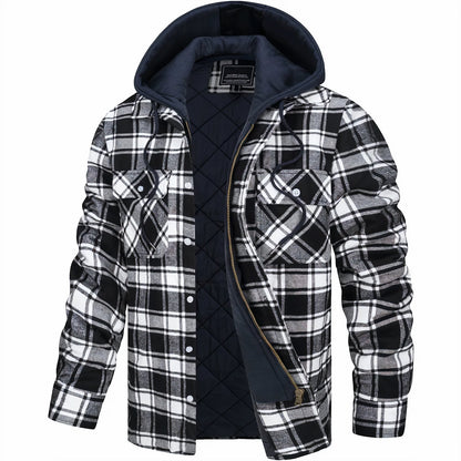 Christoph | Herren Kapuzen-Karohemdjacke für den Winter - Elle Zürich