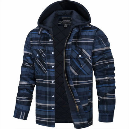 Christoph | Herren Kapuzen-Karohemdjacke für den Winter - Elle Zürich