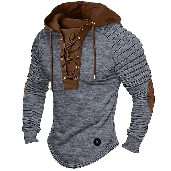 Emil | Herren-Kapuzenpullover mit Schnürung und gerippten Ärmeln - Elle Zürich